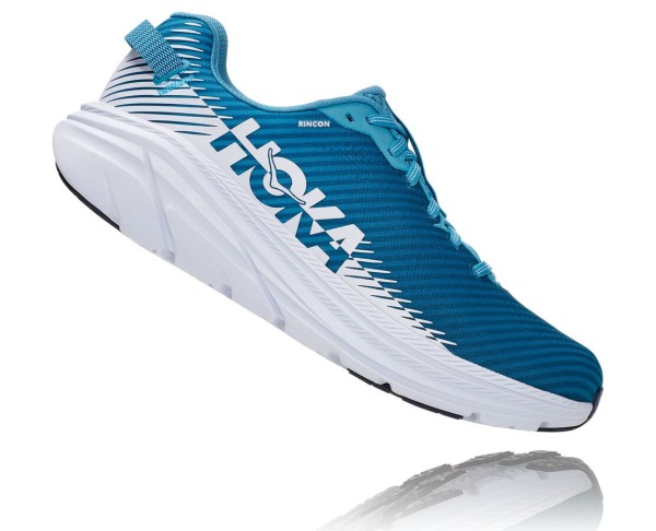 Hoka One One Rincon 2 Mens UK - Blue / White Road Running Shoes - TCQGE7482